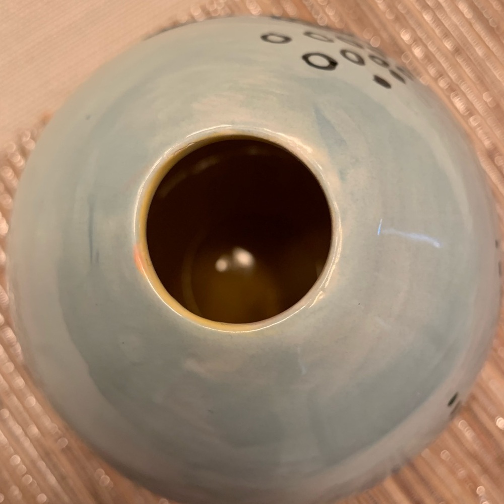Preloved vintage fish vase signed - Picture 6 of 8